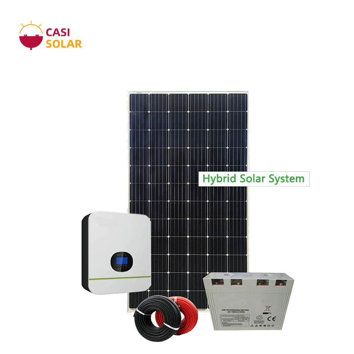 400V Hybrid Solar Power System 50KW Mono Solar Panel